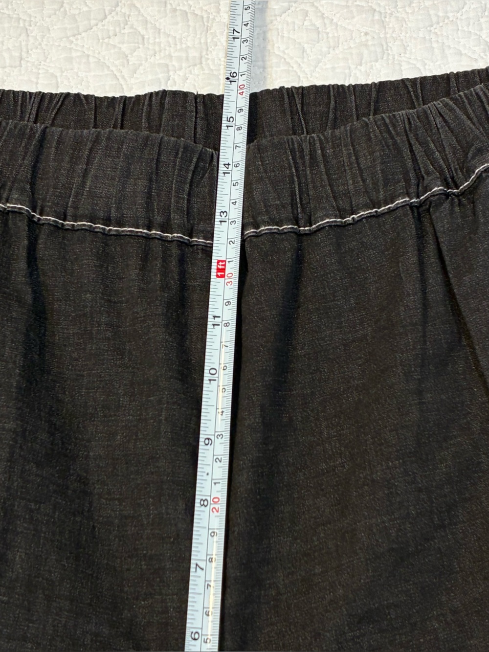 Alembika Denim Papaya Relaxed Barrel leg Pants Black Cotton Size 4(US 12-14) - Picture 10 of 13